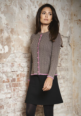 ЖАКЕТ С КОСАМИ И РЕЗИНКОЙ Cool Wool от Lana Grossa