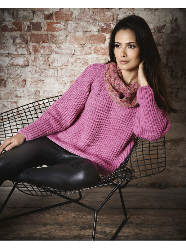 Lana Grossa ПУЛОВЕР С РУКАВОМ РЕГЛАН Cool Wool Big