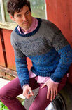 Lana Grossa Мужской пуловер Cool Wool Big uni/melange