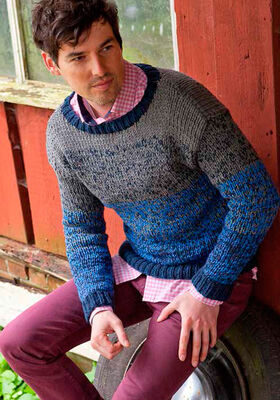 Мужской пуловер Cool Wool Big uni/melange от Lana Grossa