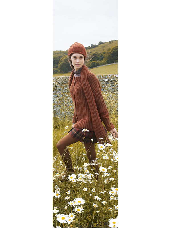 Lana Grossa ШАПКА, СВЯЗАННАЯ ПОЛУПАТЕНТНЫМ УЗОРОМ Alta Moda Alpaca