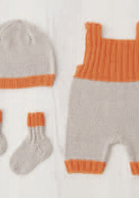 Штанишки с нагрудником, шапка и носочки Cool Wool Baby от Lana Grossa