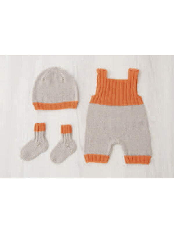 Lana Grossa Штанишки с нагрудником, шапка и носочки Cool Wool Baby