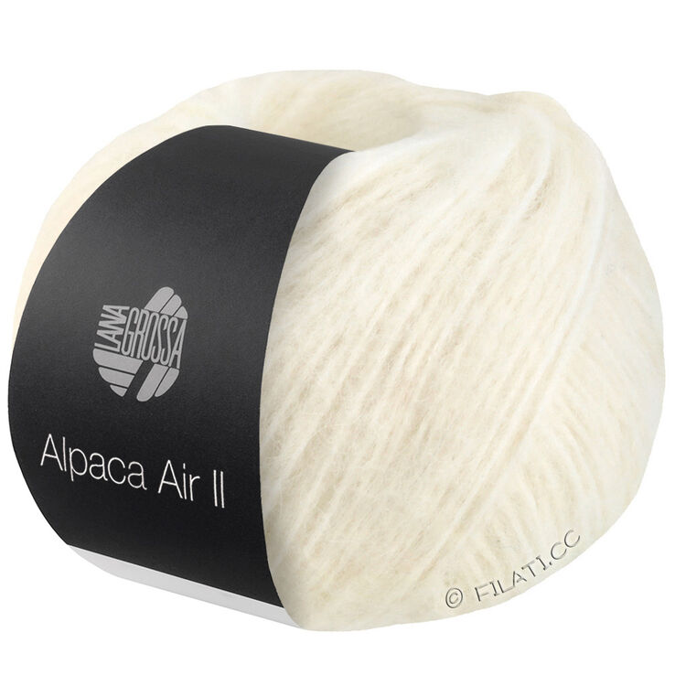 Lana Grossa ALPACA AIR II | 01-сурово-белый