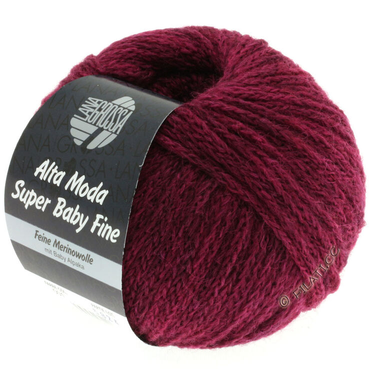 Lana Grossa ALTA MODA SUPER BABY FINE Uni | 01-бордовый
