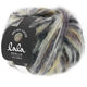 Lana Grossa BRUSHY Uni/Print (lala BERLIN) | 104-сурово-белый/песочно-жёлтый/антрацитовый/серо-коричневый