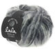 Lana Grossa BRUSHY Uni/Print (lala BERLIN) | 106-сурово-белый/светло-серый/средне-серый/тёмно-серый/чёрный