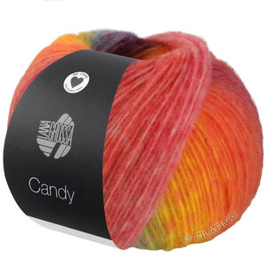 Lana Grossa CANDY | 05-абрикос/оранжевый/тёмно-фиолетовый/пурпурный/жёлтый/жёлто-зелёный/мята/фуксия/красный/ярко-розовый/розовый/тёмно-красный