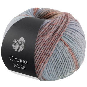 Lana Grossa CINQUE MULTI | 19-голубой/бежевый/серо-синий/серо-коричневый/грейдж меланжевый