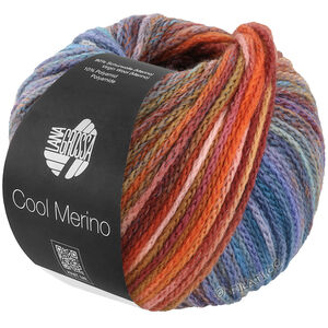Lana Grossa COOL MERINO Color | 317-тёмно-красный/серо-коричневый/серо-фиолетовый/морской синий/бирюзово-синий/серо-синий/розовый/оранжевый