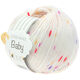 Lana Grossa COOL WOOL Baby 25g | 352-белый/малиновый/пурпурный/фиолетовый