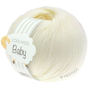 Lana Grossa COOL WOOL Baby Uni/Print 50g | 213-цвет экрю