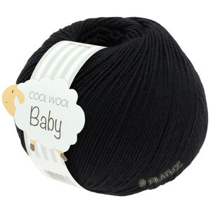 Lana Grossa COOL WOOL Baby Uni/Print 50g | 278-чёрный