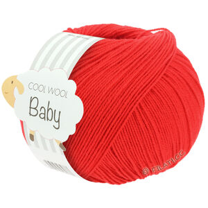 Lana Grossa COOL WOOL Baby Uni/Print 50g | 293-красный