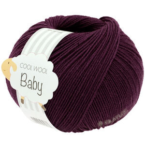 Lana Grossa COOL WOOL Baby Uni/Print 50g | 329-бургунд
