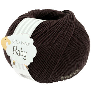 Lana Grossa COOL WOOL Baby Uni/Print 50g | 333-чёрно-коричневый