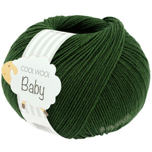 Lana Grossa COOL WOOL Baby Uni/Print 50g | 336-тёмно-зелёный