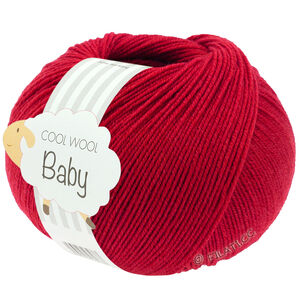 Lana Grossa COOL WOOL Baby Uni/Print 50g | 343-вишнёвый