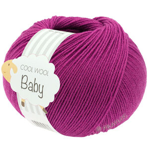 Lana Grossa COOL WOOL Baby Uni/Print 50g | 345-красно-фиолетовый