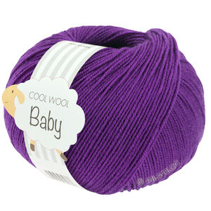 Lana Grossa COOL WOOL Baby Uni/Print 50g | 348-фиолетовый