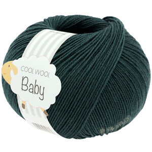 Lana Grossa COOL WOOL Baby Uni/Print 50g | 350-тёмно сине-зеленый