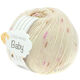 Lana Grossa COOL WOOL Baby Uni/Print 50g | 353-сурово-белый/сиреневый/розовый/тёмно-коричневый