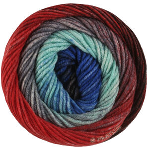 Lana Grossa COOL WOOL Big Color | 4044-синий/антрацитовый/тёмно-серый/тёмно-красный/восточный красный/сине-серый/нефрит