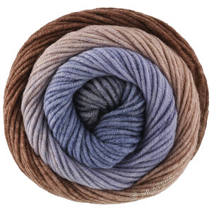Lana Grossa COOL WOOL Big Color | 4050-серо-коричневый/серо-коричневый/серо-синий/морской синий/небесно-голубой