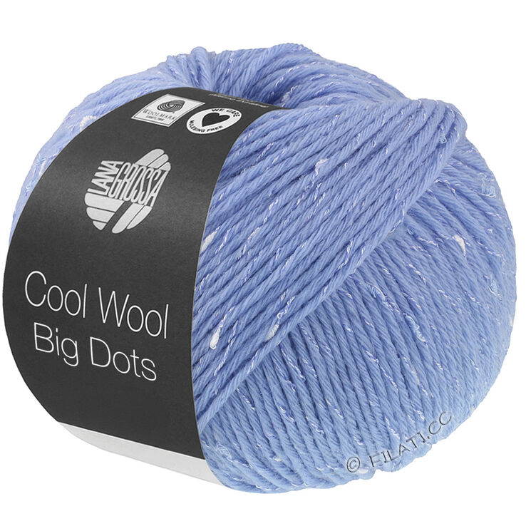 Lana Grossa COOL WOOL Big Dots | 101-голубой