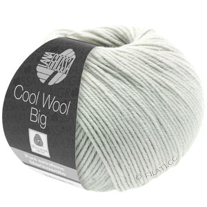 Lana Grossa COOL WOOL Big  Uni/Melange уни/меланж | 1002-бело-серый