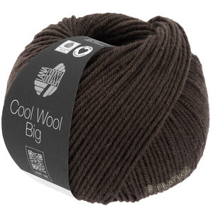 Lana Grossa COOL WOOL Big  Uni/Melange уни/меланж | 1020-чёрно-коричневый