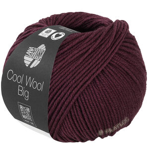 Lana Grossa COOL WOOL Big  Uni/Melange уни/меланж | 1044-чёрно-красный