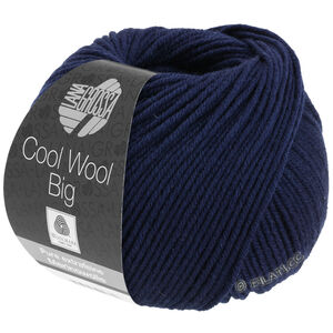 Lana Grossa COOL WOOL Big  Uni/Melange уни/меланж | 0630-тёмно-синий