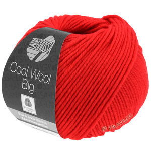 Lana Grossa COOL WOOL Big  Uni/Melange уни/меланж | 0923-ярко-красный
