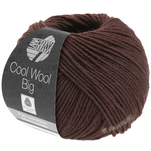 Lana Grossa COOL WOOL Big  Uni/Melange уни/меланж | 0987-коричневый шоколад