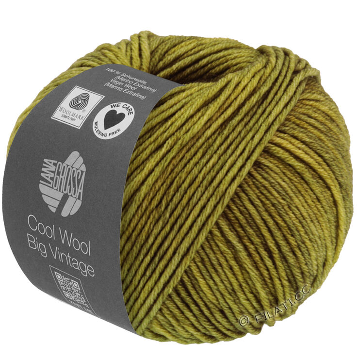 Lana Grossa COOL WOOL Big Vintage | 7161-оливковый