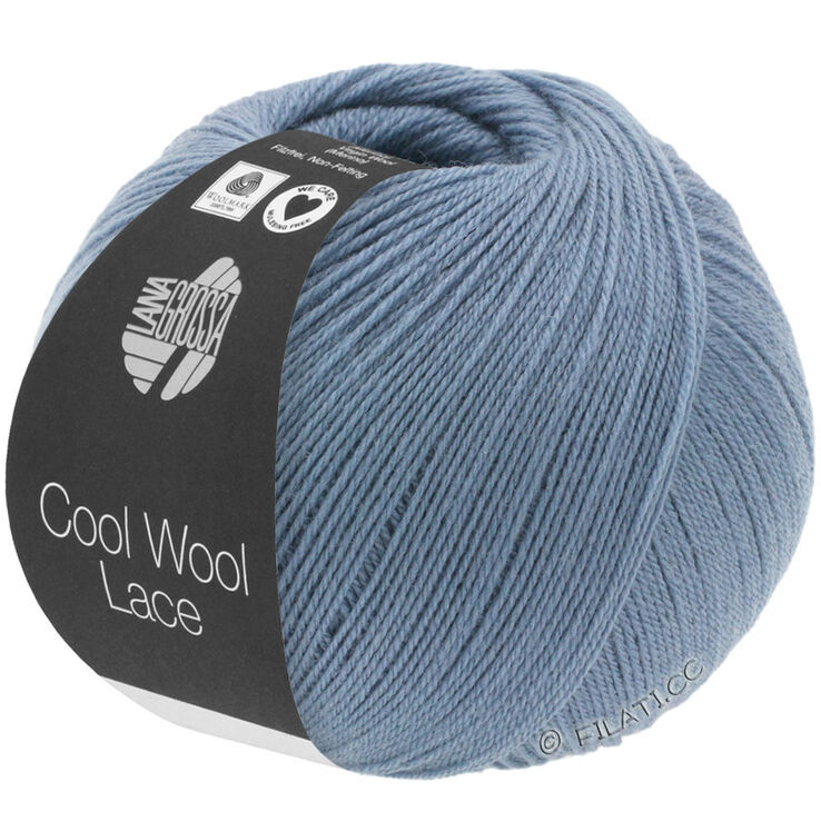 Lana Grossa COOL WOOL Lace | 02-голубино-синий