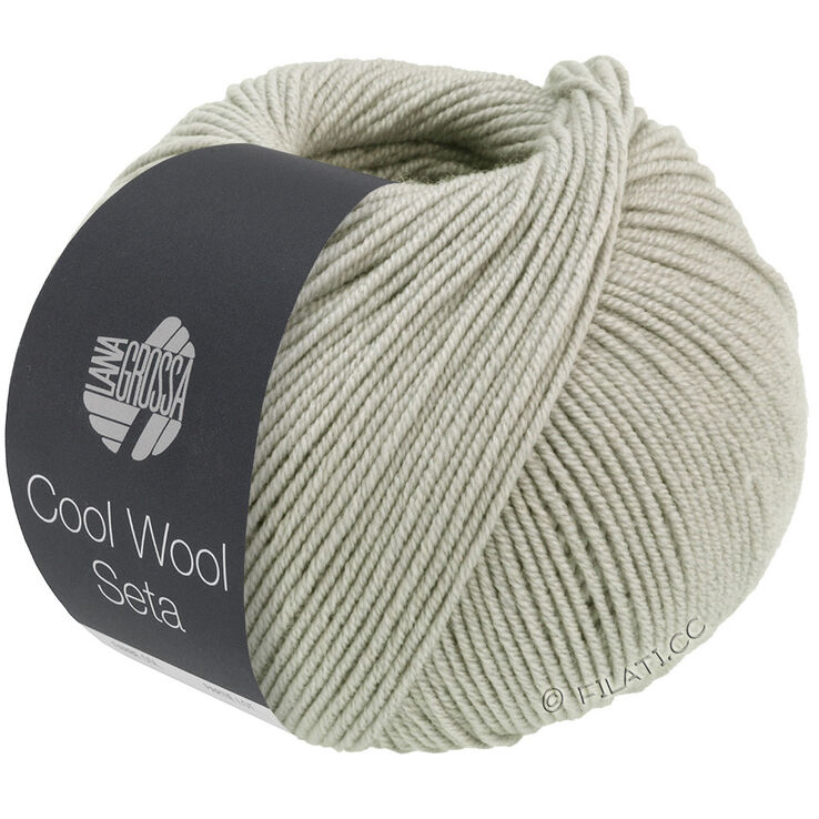 Lana Grossa COOL WOOL Seta | 05-шелк серый
