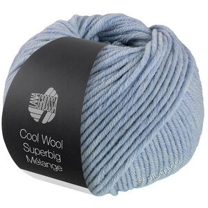 Lana Grossa COOL WOOL Superbig Mélange | 206-голубой меланжевый