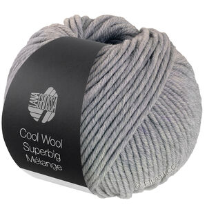 Lana Grossa COOL WOOL Superbig Mélange | 216-светло-серый меланжевый