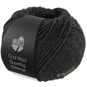 Lana Grossa COOL WOOL Superbig Mélange | 218-антрацитовый меланжевый