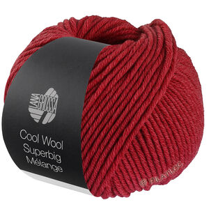 Lana Grossa COOL WOOL Superbig Mélange | 223-вишнёвый меланжевый
