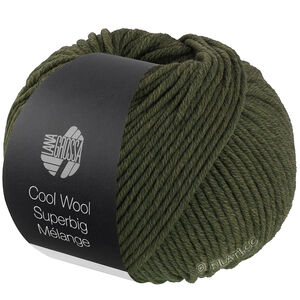 Lana Grossa COOL WOOL Superbig Mélange | 228-лоденовый зелёный меланжевый