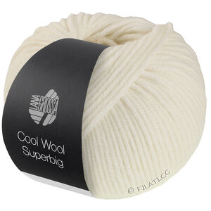 Lana Grossa COOL WOOL Superbig | 34-белый