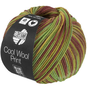 Lana Grossa COOL WOOL  Print | 839-фисташковый/светло-зелёный/горчичный/мальва