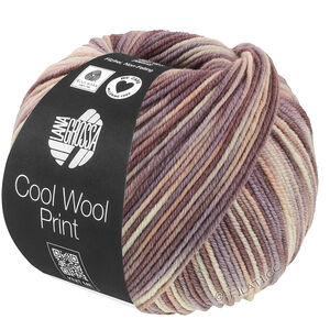 Lana Grossa COOL WOOL  Print | 845-грейдж/бежевый/мальва/серо-коричневый/серо-коричневый