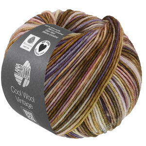 Lana Grossa COOL WOOL Vintage | 7386-серо-коричневый/бежевый