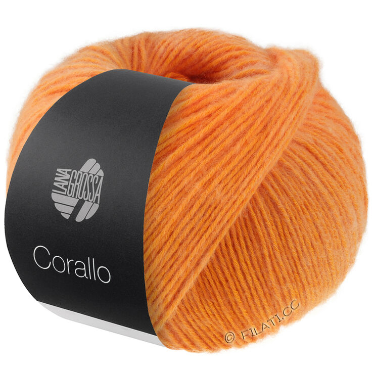 Lana Grossa CORALLO 100g | 01-мандариновый/оранжевый