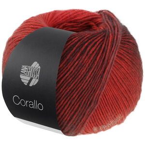 Lana Grossa CORALLO 100g | 05-красный/серо-красный/чёрно-красный