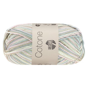 Lana Grossa COTONE  Print/Spray/Mouliné | 315-белый/розовый/бежевый/серебристо-серый